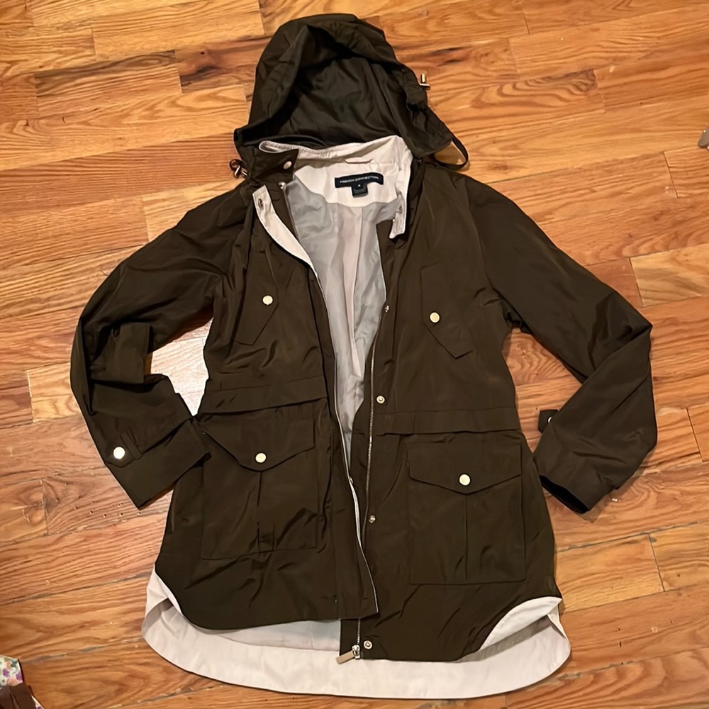 french connection rain coat